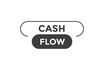 Cash flow button web banner templates. Vector Illustration
