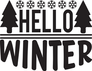 winter svg design