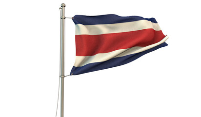 Fototapeta na wymiar Costa Rica, Republic of Costa Rica, Flag