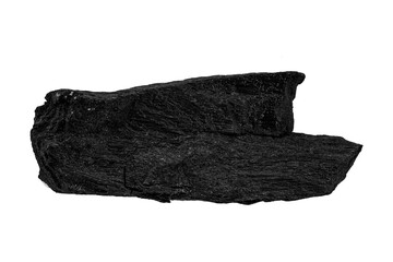 Black charcoal isolated on transparent background.png