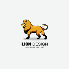 art design lion logo gradient colorful