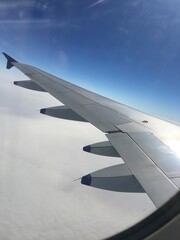 Fototapeta na wymiar wing of airplane