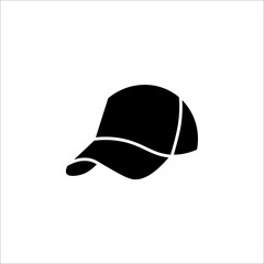 Baseball cap line and glyph icon, clothes and wear, motorboat vector icon, vector graphics on white background