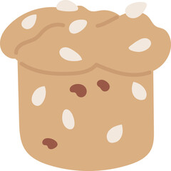 panettone italian food clipart