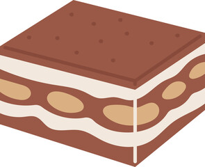 tiramisu italian food clipart
