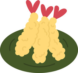 tempura japanese food clipart