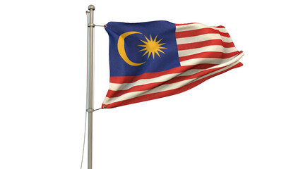 Fototapeta premium Malaysia, Malaysia Parliamentary Monarchy, Flag
