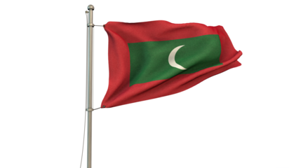 Maldives Flag, Republic of Maldives
