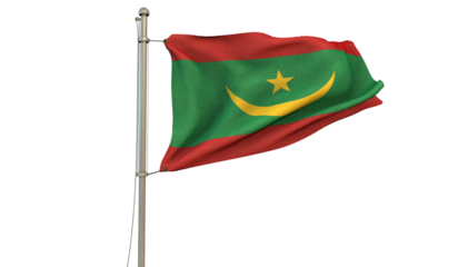 Mauritania Flag, Islamic Republic of Mauritania