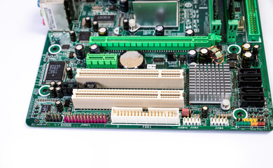 Installing a new RAM DDR memory for a personal computer processor socket in a service. Upgrade repair. PC upgrade or repair concept.