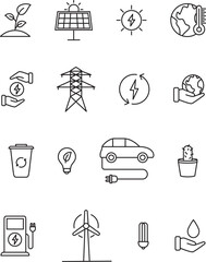 ecology icons collection