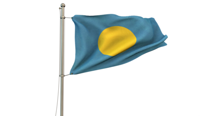 Palau Flag, Republic of Palau