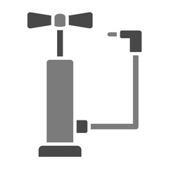 Air Pump Greyscale Glyph Icon