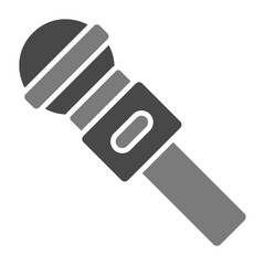 Mic Greyscale Glyph Icon
