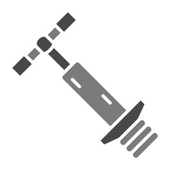 Pogo Stick Greyscale Glyph Icon