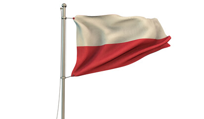 Fototapeta na wymiar Poland Flag, Republic of Poland