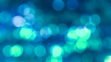 Obraz premium glow bokeh blue light blurred background