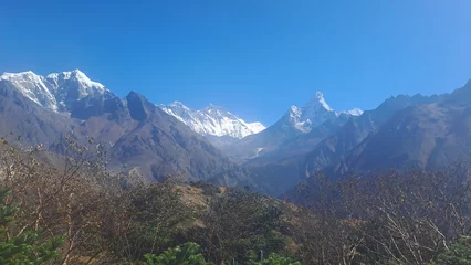 Crédence de cuisine en verre imprimé Makalu Everest Three Passes