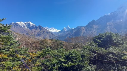 Crédence de cuisine en verre imprimé Makalu Everest Three Passes