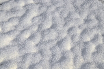 Fototapeta na wymiar Fresh fallen white snow as background