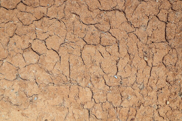 Clay adobe wall as background