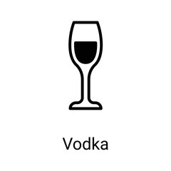 vodka icons, editable stoke, stoke illustration.