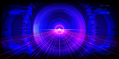 hi tech circle background