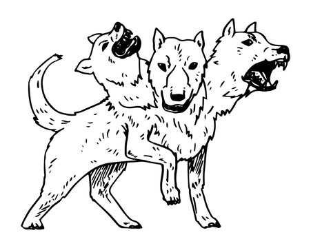 Cerberus vector illustration