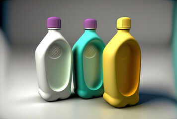 bottles and containers for detergent, cleaning and laundry products,. Generative AI