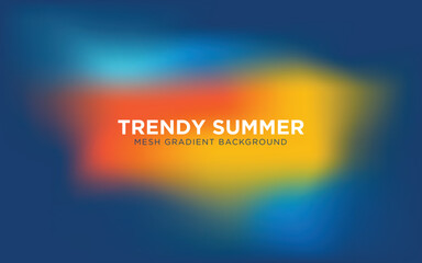 Mesh Gradient Background for Summer