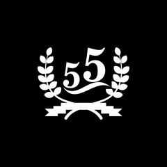 Laurel wreath icon ,anniversary icon vector logo design template