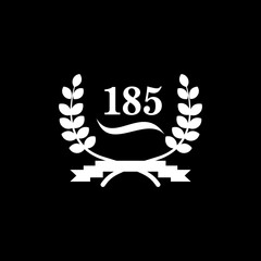 Laurel wreath icon ,anniversary icon vector logo design template