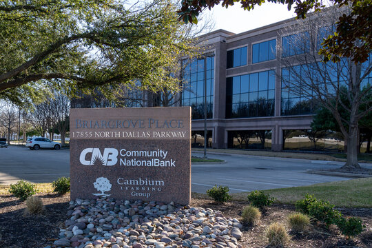 Dallas, TX,  USA - March 19, 2022: A Community National Bank (CNB) office in Dallas, TX,  USA. Community National Bank is an American bank.