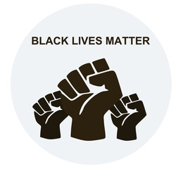 Black lives matter concept. vector