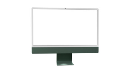 Modern computer monitor with blank screen