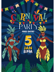 Poster carnival party nice poster
