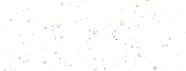 Winter christmas sky with falling snow