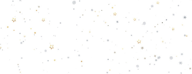 Winter christmas sky with falling snow