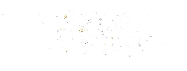 Snowflakes and bokeh lights on the blue Merry Christmas background. 3D render