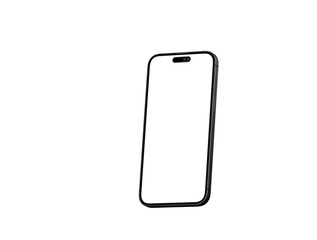 Smartphone frame less blank screen. Mockup generic device.