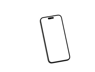 smartphone  With Blank Screen in 3d