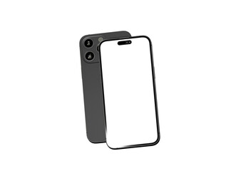 smartphone  With Blank Screen in 3d