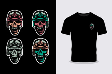  Skull tshirt print Vectors & Illustrations