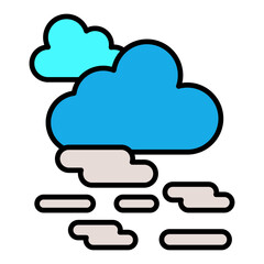 Haze Filled Line Icon