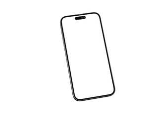 Smartphone frame less blank screen. Mockup generic device.