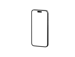 Smartphone frame less blank screen. Mockup generic device.