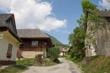 Fototapeta na wymiar Historic village of Vlkolinec, Slovakia