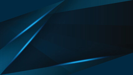 Dark blue abstract background geometry shine and layer element.
