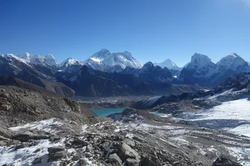 Crédence de cuisine en verre imprimé Lhotse Everest Three Passes