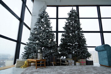christmas tree in the city